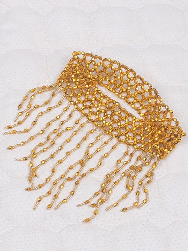 Accessoires de Danse Du Ventre Collier Épissage de Couleur Pure Performance D'Entraînement pour Femmes