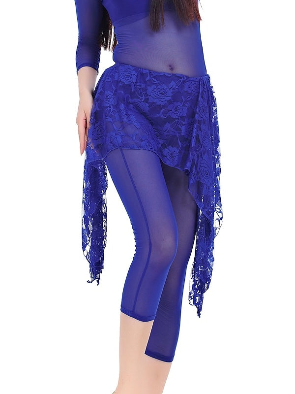 Foulard de Danse Du Ventre en Dentelle pour Femme, en Mousseline de Soie, pour Entraînement