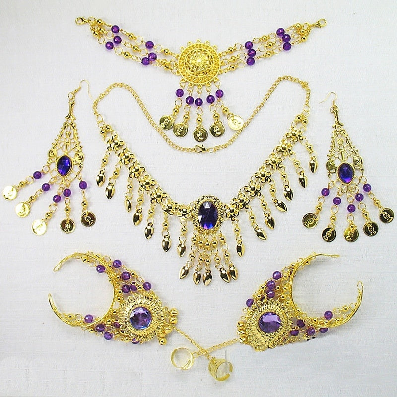 Coiffes de Danse Du Ventre Collier en Métal pour Femme