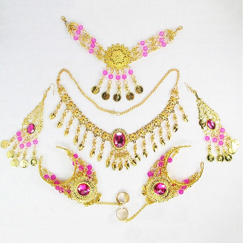 Coiffes de Danse Du Ventre Collier en Métal pour Femme