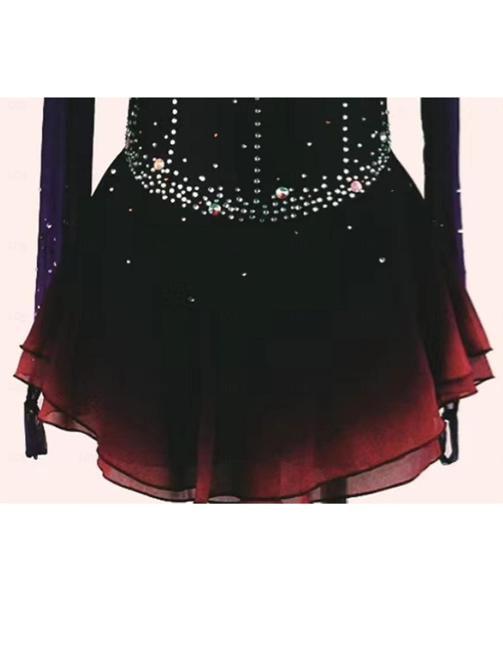 Robe de Patinage Artistique pour Femmes et Filles, Vêtements de Danse, Maille, Élasthanne, Entraînement, Pratique, Patinage Professionnel