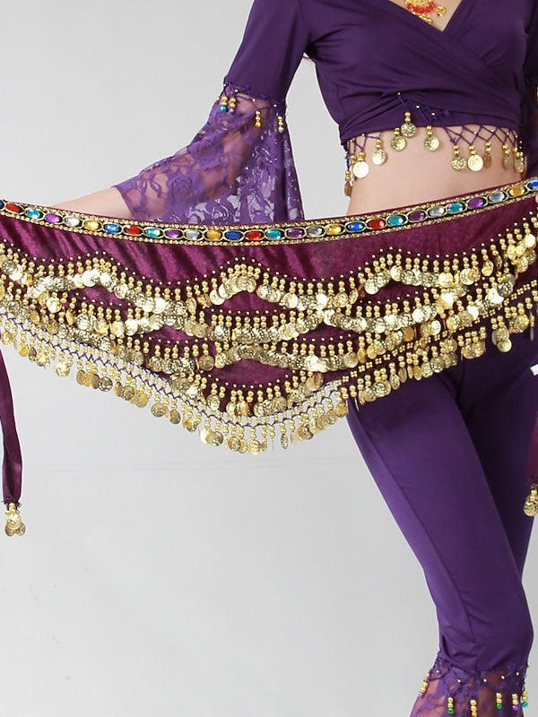 Accessoires de Danse Foulards de Hanche Entraînement pour Femmes Polyester