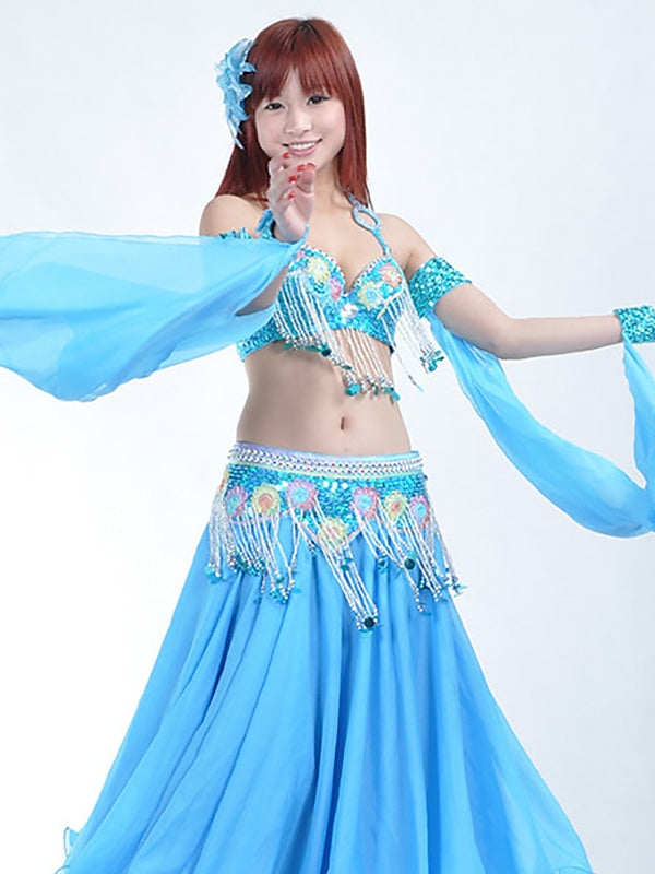 Accessoires de Danse Bracelets Couleur Pure Épissage Paillette Performance Femme Entraînement Polyester Pailleté