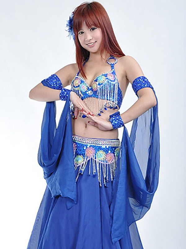 Accessoires de Danse Bracelets Couleur Pure Épissage Paillette Performance Femme Entraînement Polyester Pailleté