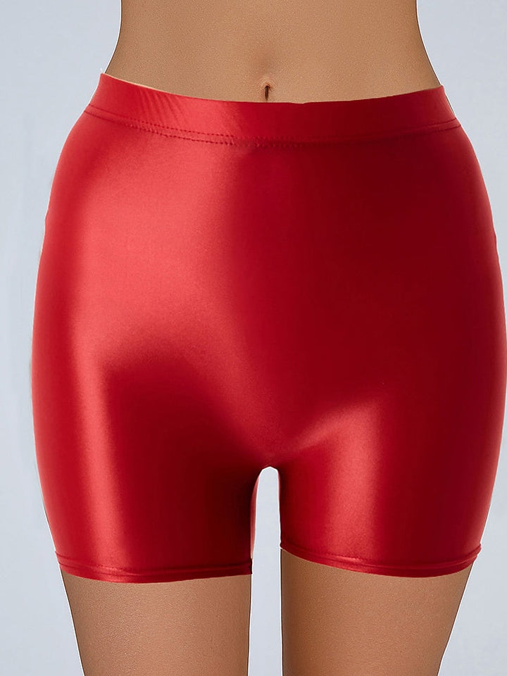Accessoires de Danse Short de Pole Dance en Nylon à Épissure de Couleur Pure pour Femme