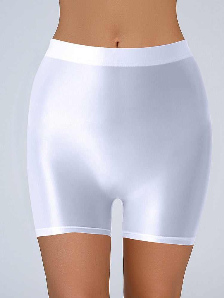 Accessoires de Danse Short de Pole Dance en Nylon à Épissure de Couleur Pure pour Femme