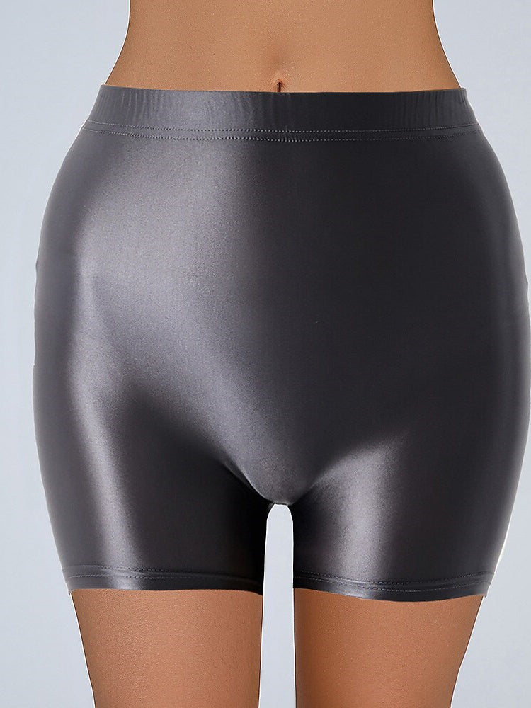 Accessoires de Danse Short de Pole Dance en Nylon à Épissure de Couleur Pure pour Femme