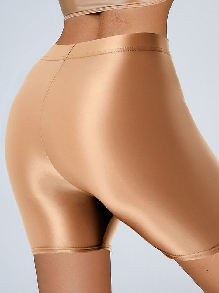 Accessoires de Danse Short de Pole Dance en Nylon à Épissure de Couleur Pure pour Femme