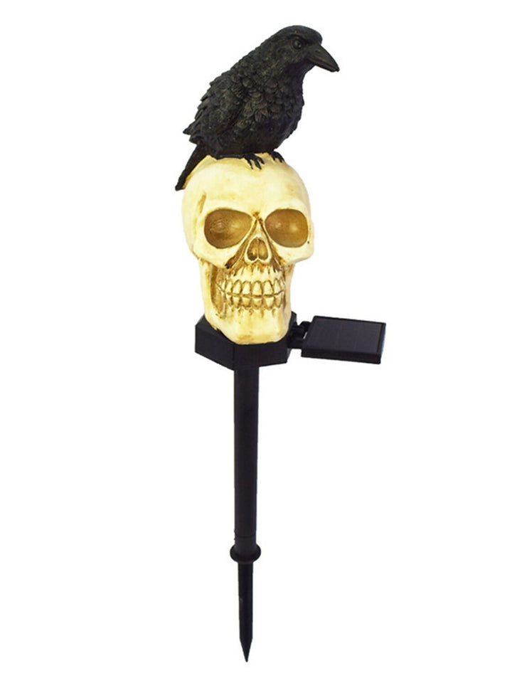 Lanterne Décorative à Insérer Au Sol de la Pelouse en Forme de Citrouille Solaire D'Halloween