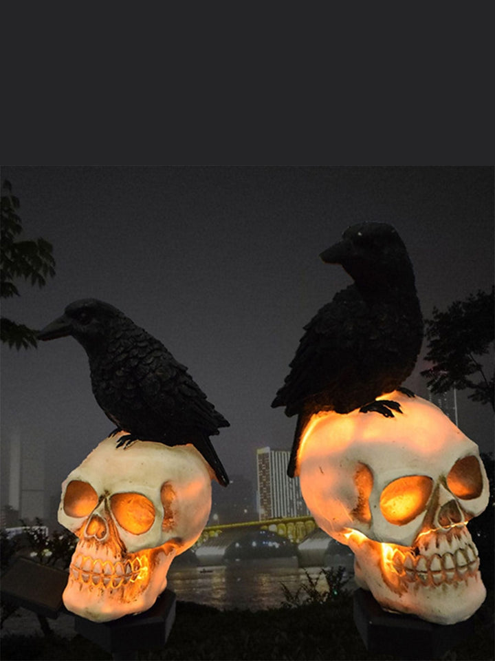 Lanterne Décorative à Insérer Au Sol de la Pelouse en Forme de Citrouille Solaire D'Halloween