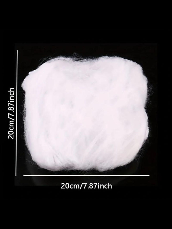 Toiles D'Araignée Extensibles Blanches Phosphorescentes pour Halloween, Accessoires de Décoration pour Fête Masquée