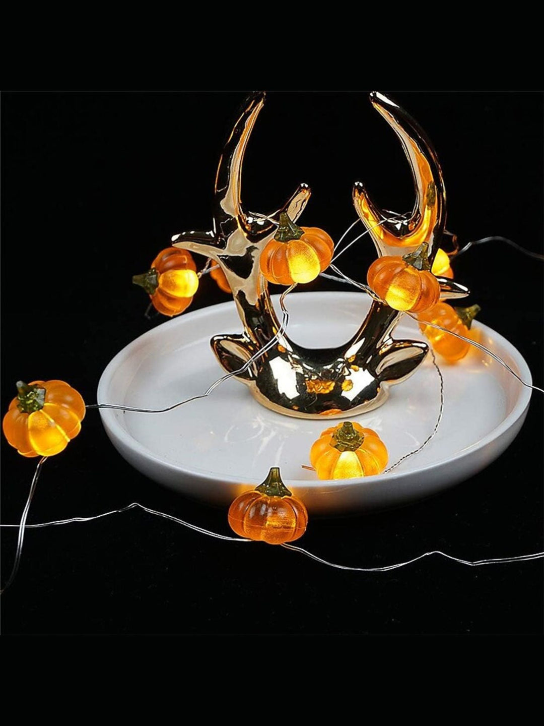 Guirlande Lumineuse led 3D en Forme de Citrouille pour Halloween