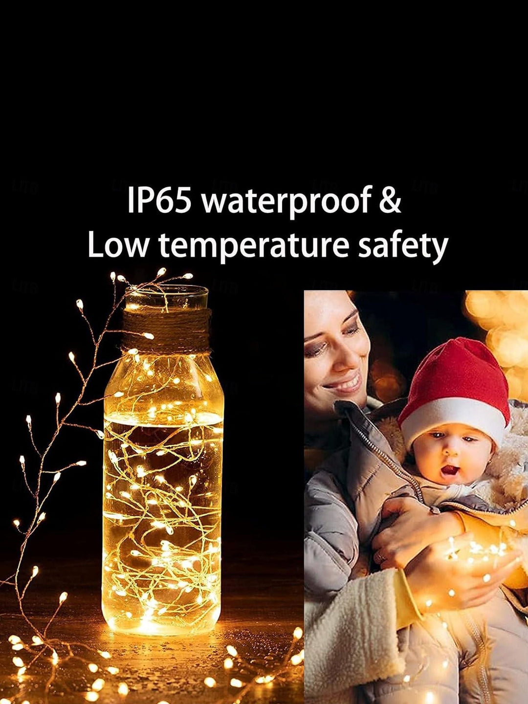 Guirlande Lumineuse Solaire à led en Fil de Cuivre Étanche pour Décoration de Jardin