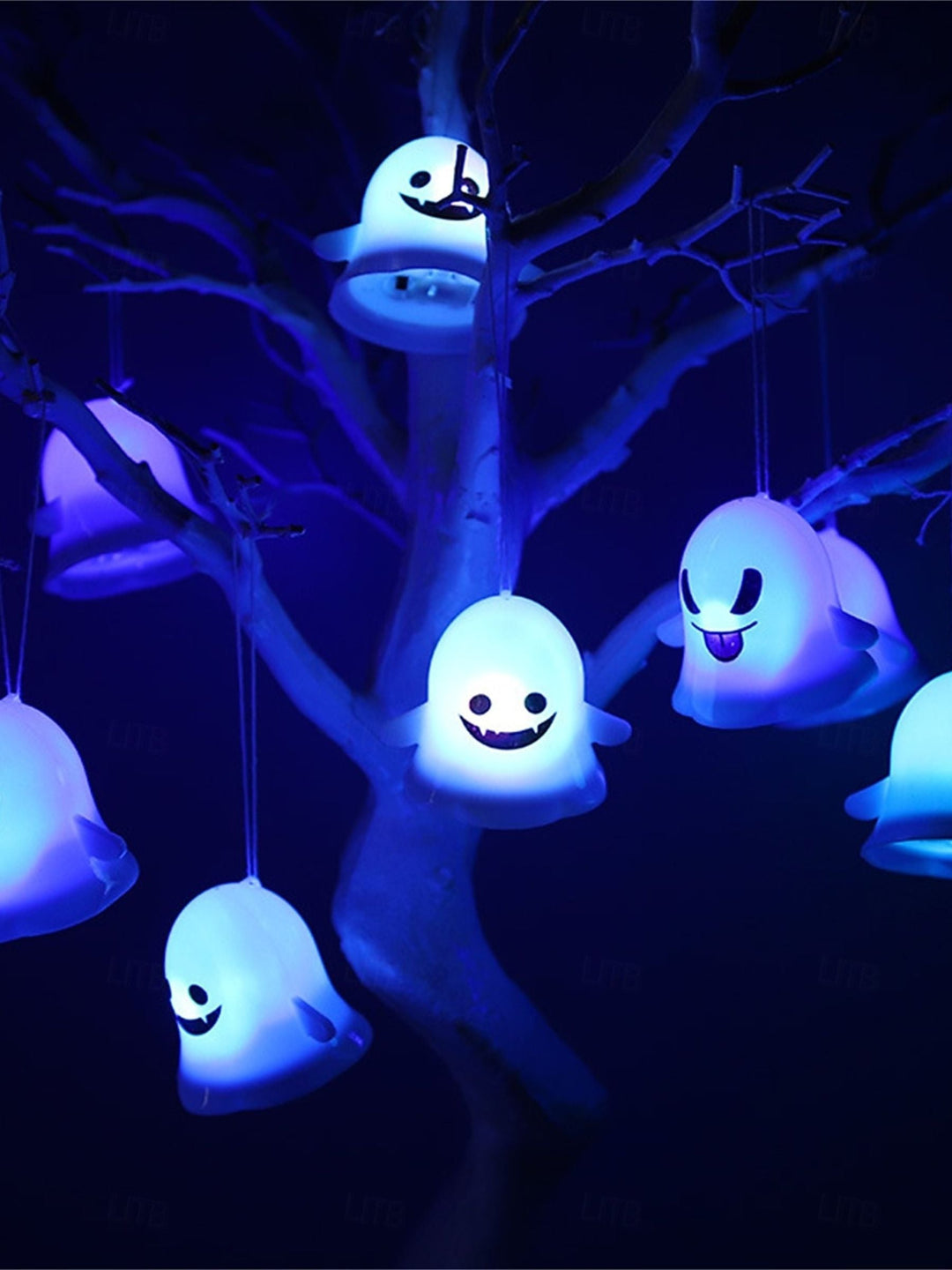 Lumières Décoratives Fantômes pour Fête à Thème Effrayante D'Halloween