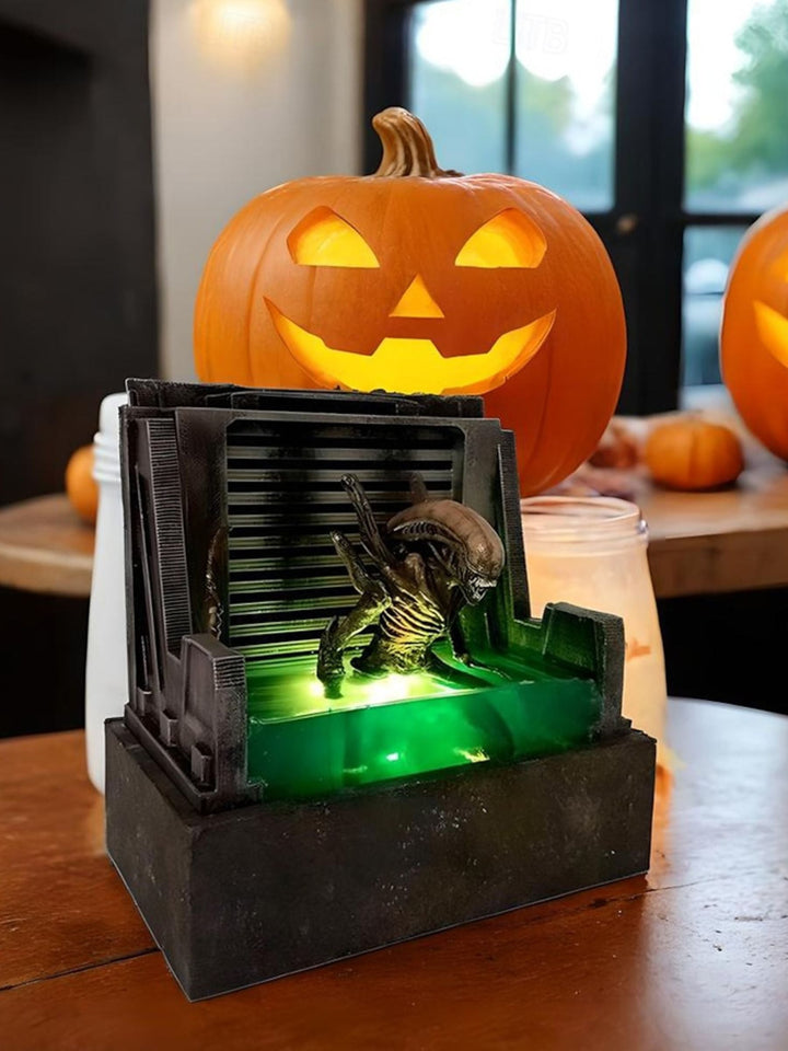 Lumières Décoratives de Bureau Classiques en Résine Représentant Un Motif D'Horreur pour Halloween