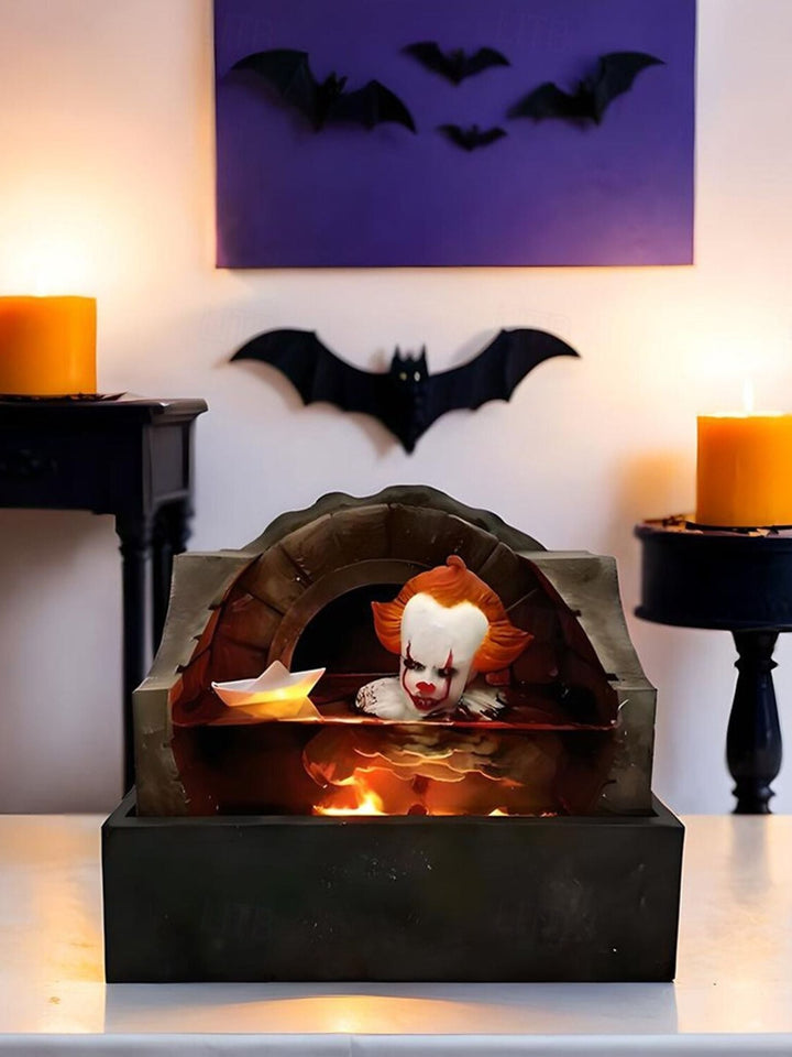 Lumières Décoratives de Bureau Classiques en Résine Représentant Un Motif D'Horreur pour Halloween