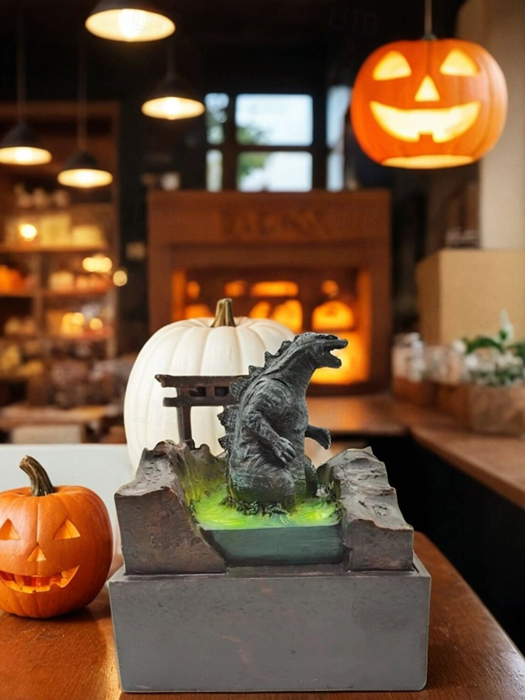 Lumières Décoratives de Bureau Classiques en Résine Représentant Un Motif D'Horreur pour Halloween