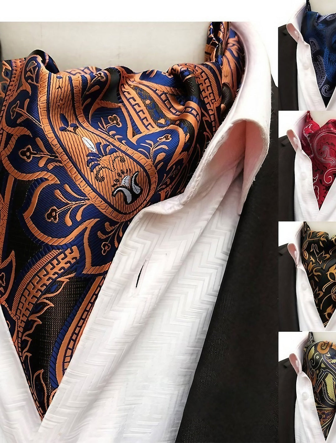 Foulard-Cravate De Style Vintage Pour Homme