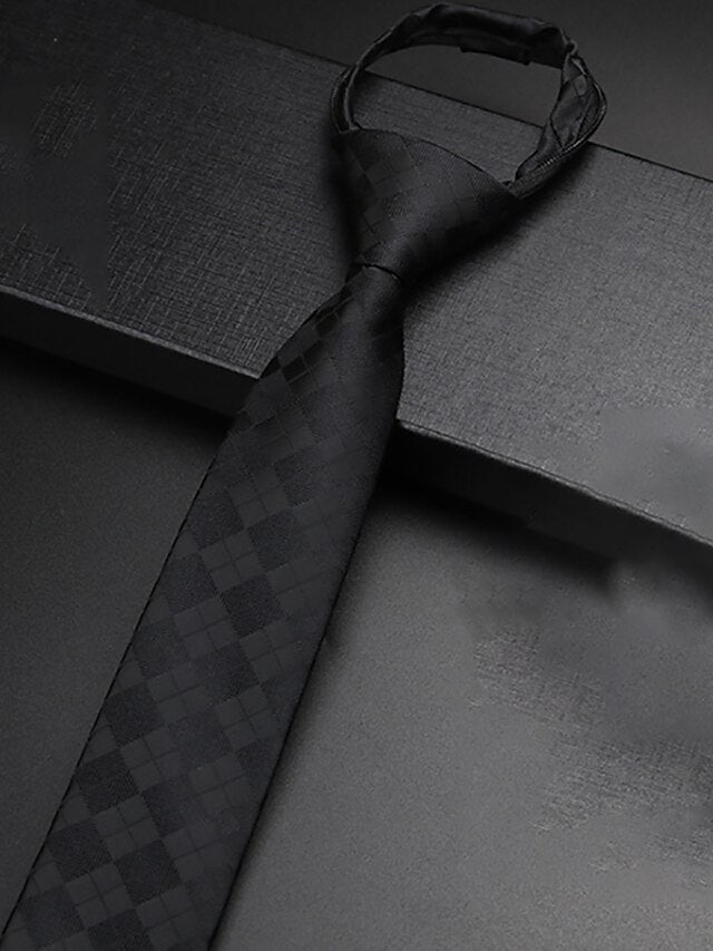 Cravates Basiques Pour Hommes à Rayures De Couleur Unie