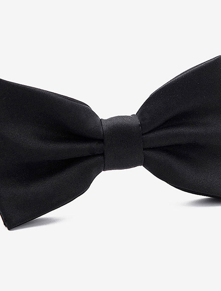 Cravates Actives Pour Hommes De Couleur Unie, Noir Et Rouge