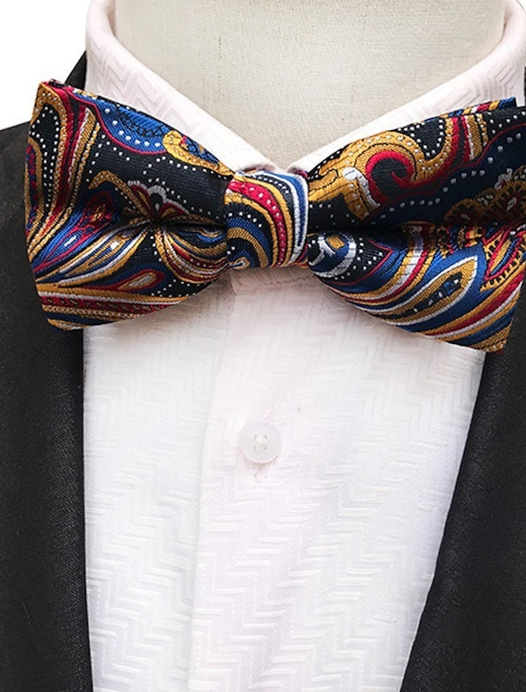 Noeud Papillon Homme Fête Travail Jacquard Soirée Formelle