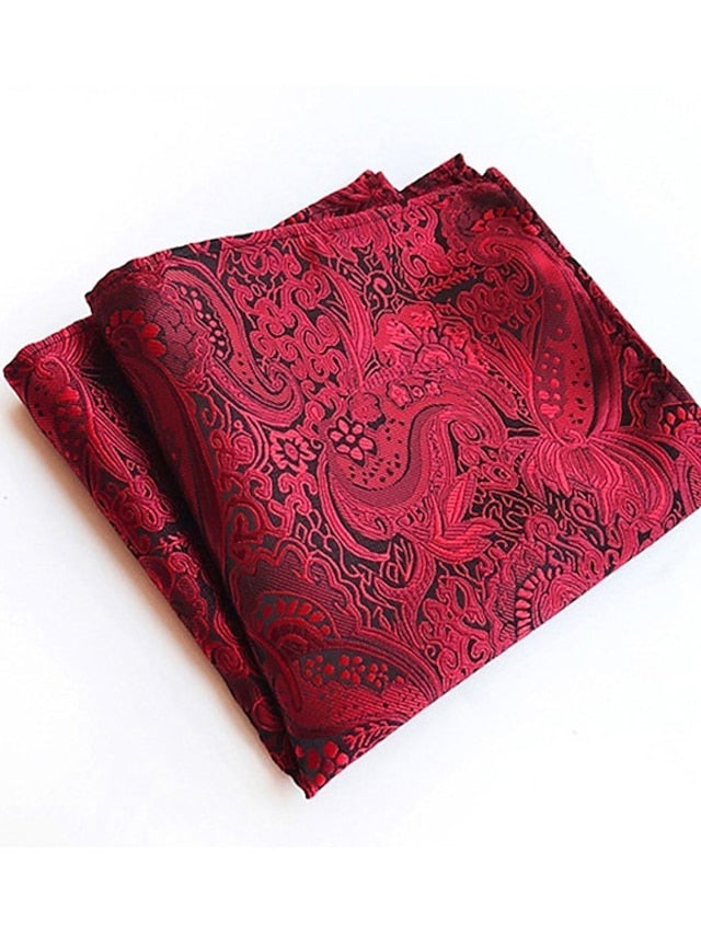 Cravates Jacquard Pour Hommes Pochettes Cravate Ascot Travail Rayé