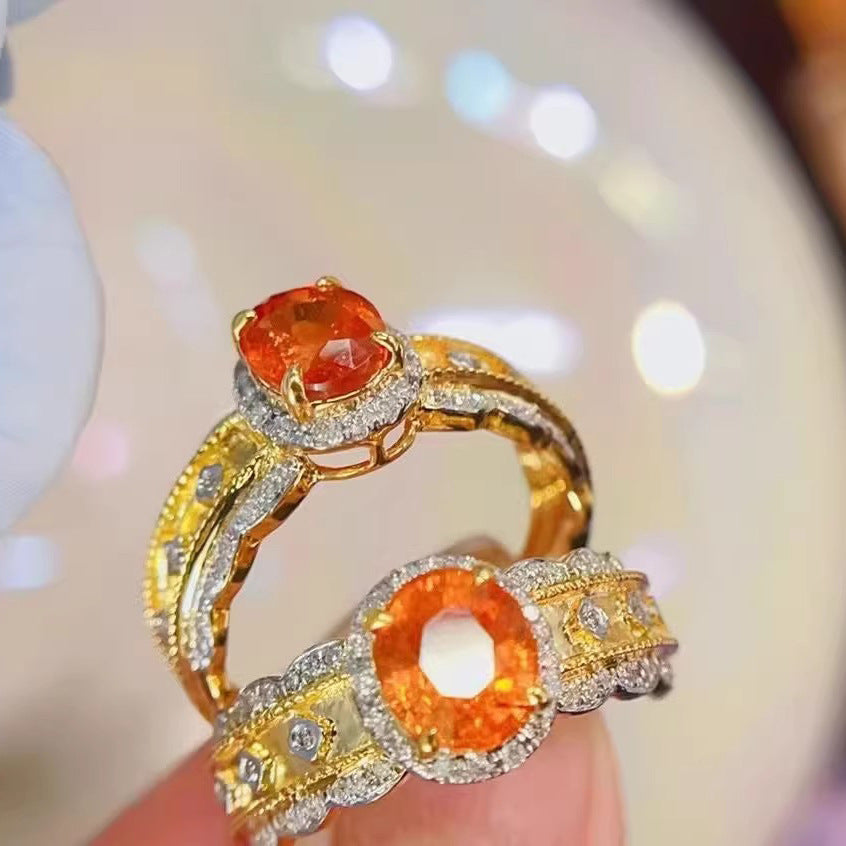 Bague De Mariage En Diamant Simple, Luxueuse Et Polyvalente, À La Mode