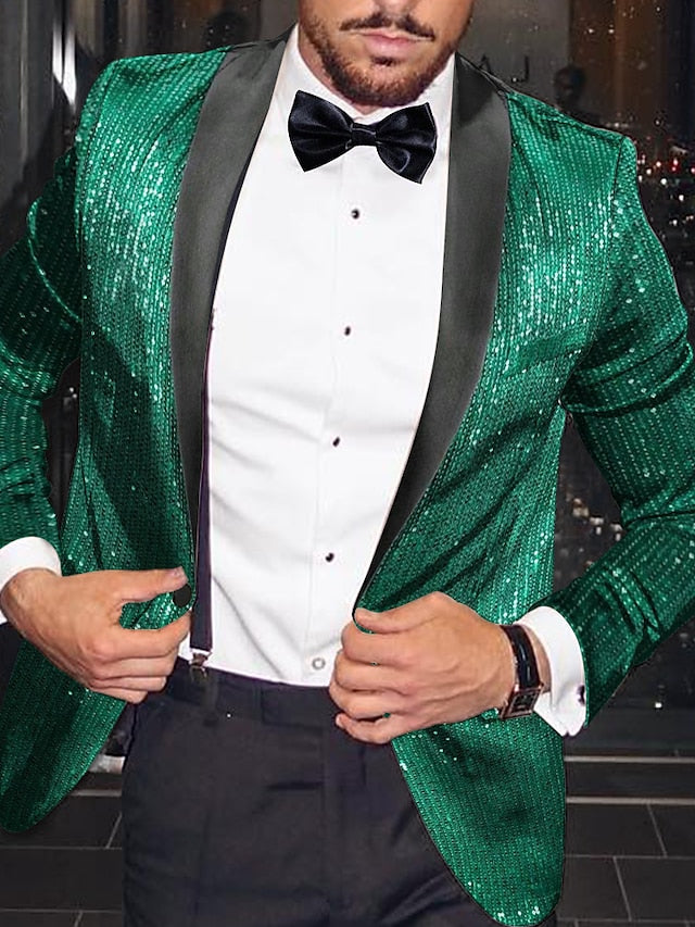 Veste de Soirée à Un Bouton et Coupe Ajustée pour Homme