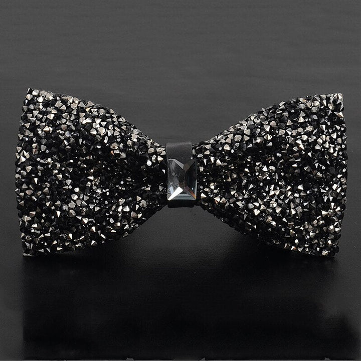 Nœud Papillon De Fête Pour Homme Avec Strass Scintillants Et Perles