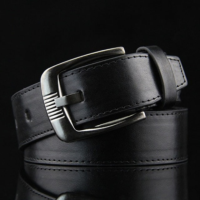 Ceinture Moderne En Cuir Pu Noir et Blanc Pour Homme, à Porter Au Quotidien