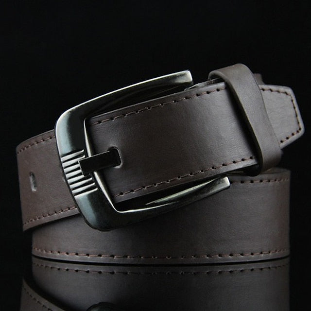 Ceinture Moderne En Cuir Pu Noir et Blanc Pour Homme, à Porter Au Quotidien