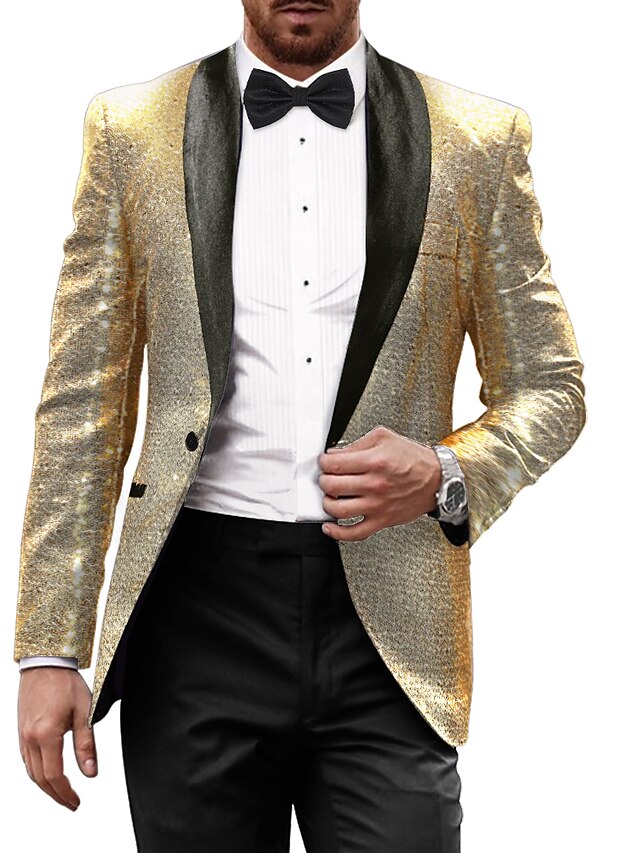 Veste de Soirée à Un Bouton et Coupe Ajustée pour Homme