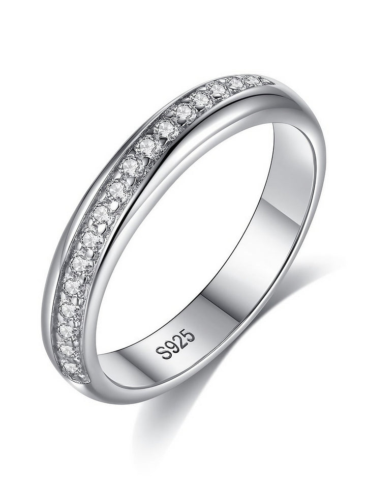 Bague De Mariage Classique En Argent Sterling S925, Précieuse, Élégante Et Simple