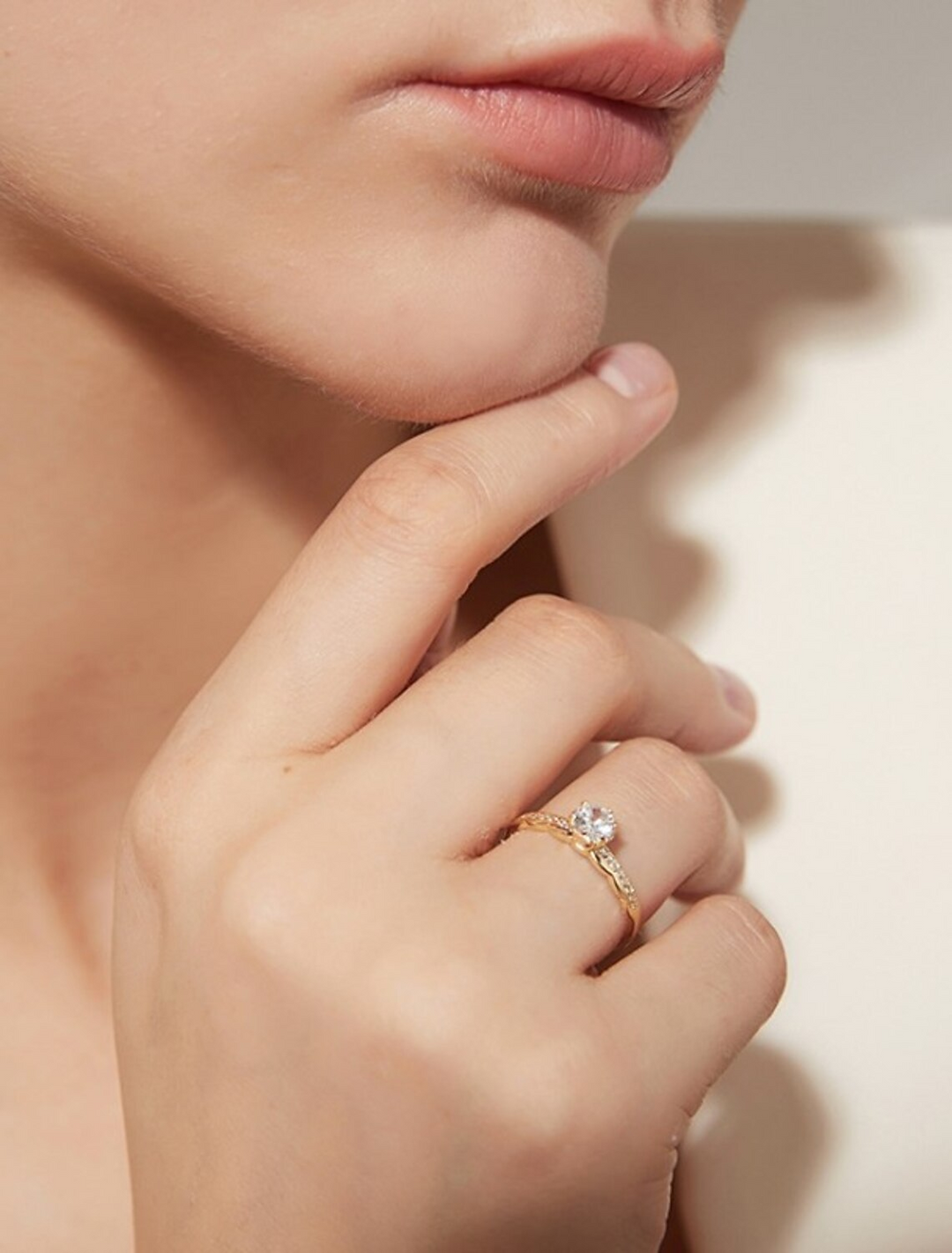 Bague De Fête Classique En Or S925 En Argent Sterling, Précieuse, Élégante Et Simple