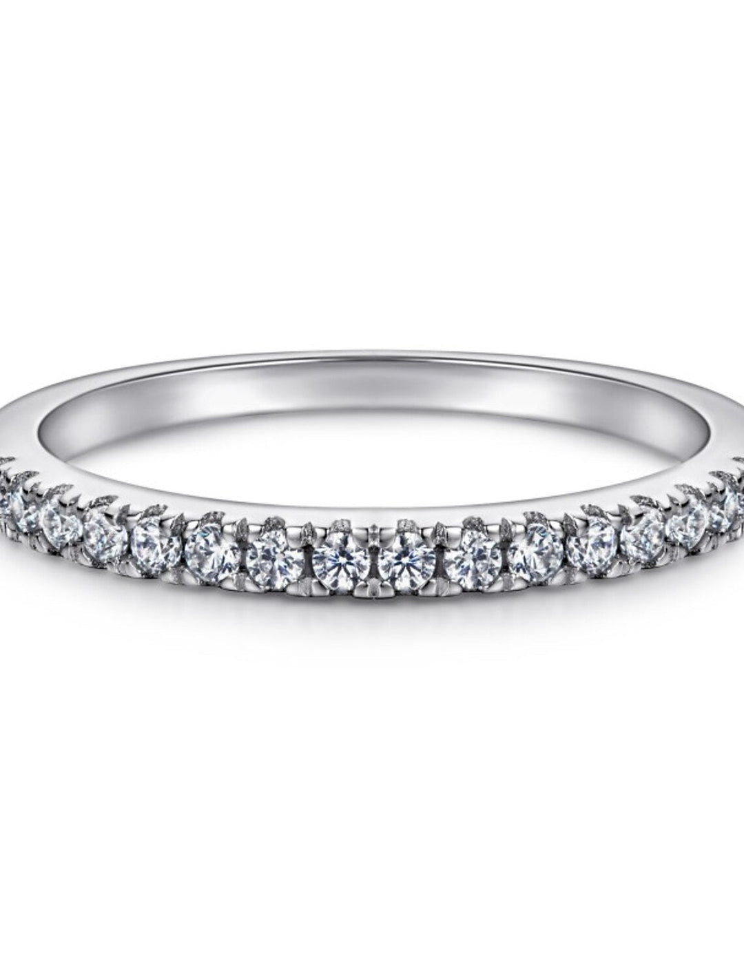 Alliance Mariage Classique Argent S925 Argent Sterling Précieux Élégant Simple