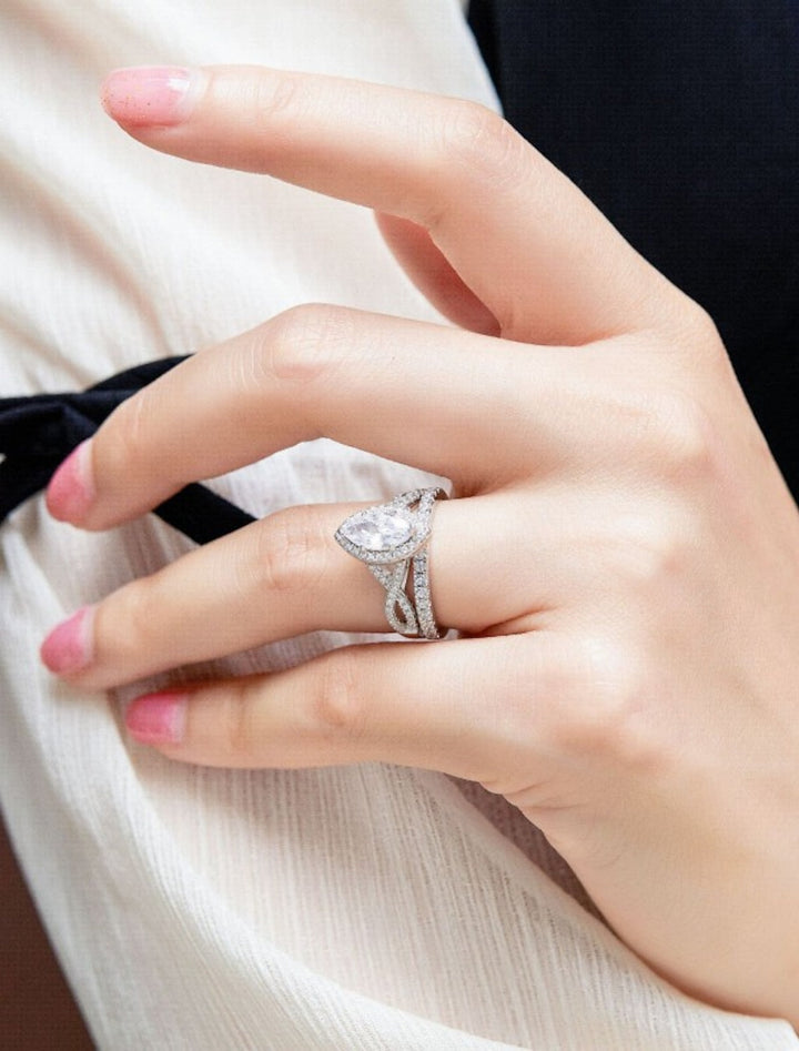 Alliance Mariage Classique Argent S925 Argent Sterling Précieux Élégant Simple