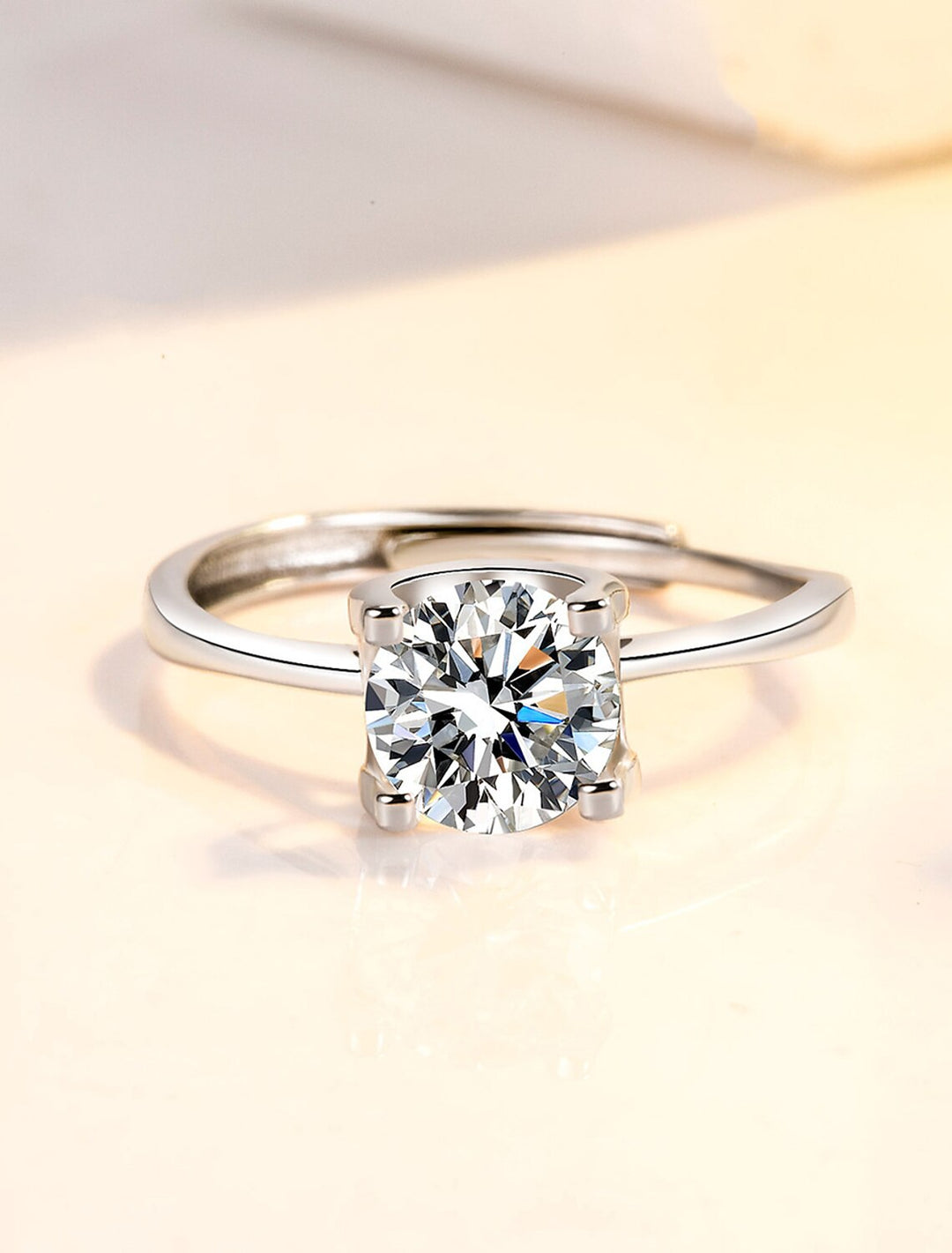 Bague De Mariage Géométrique En Argent Avec Strass En Argent Sterling S925, Élégante, Simple Et Luxueuse
