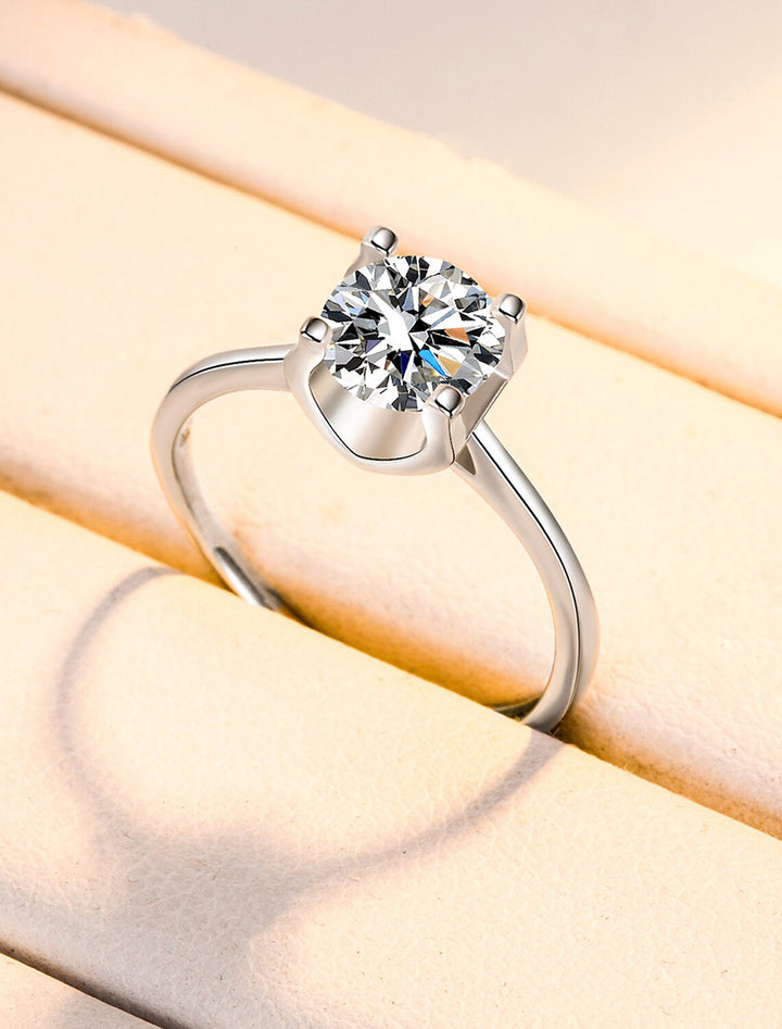 Bague De Mariage Géométrique En Argent Avec Strass En Argent Sterling S925, Élégante, Simple Et Luxueuse