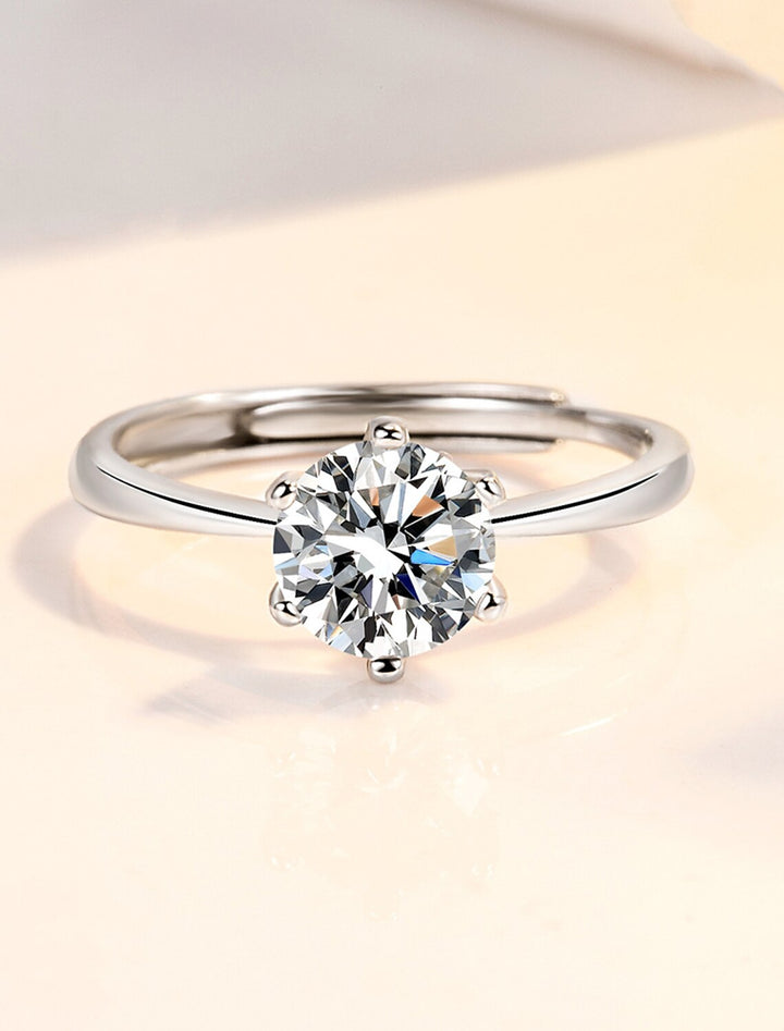 Bague De Mariage Géométrique En Argent Avec Strass En Argent Sterling S925, Élégante, Simple Et Luxueuse