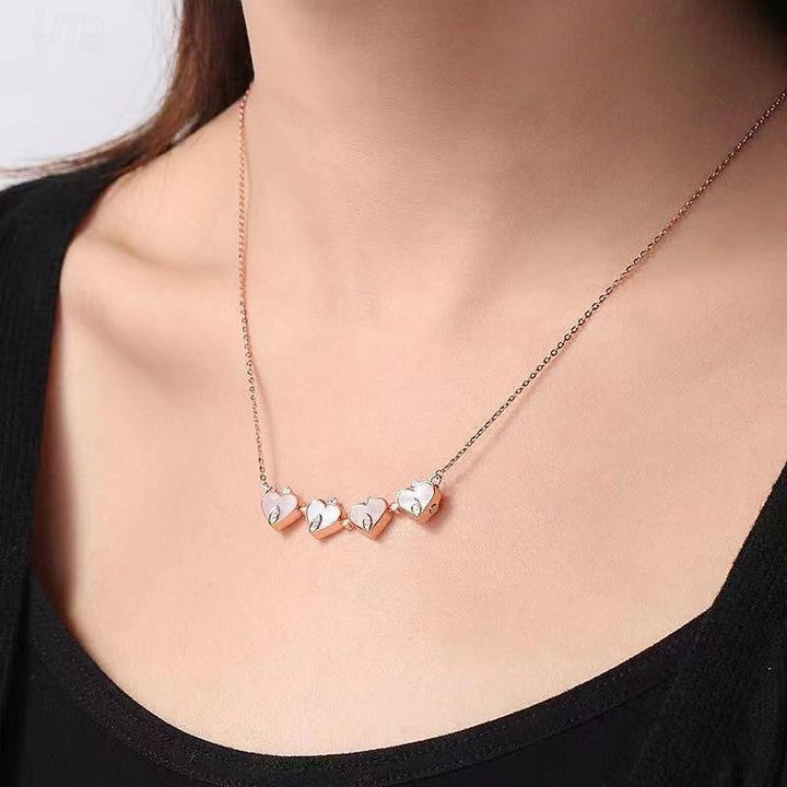 Collier Pendentif Trèfle Romantique Mignon pour Femme