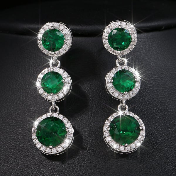 Boucles D'Oreilles Pendantes en Strass