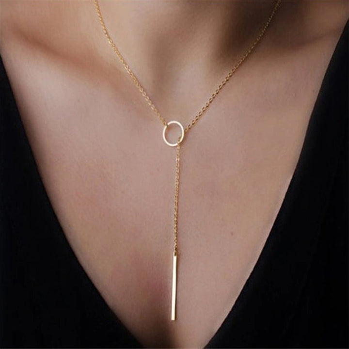 Colliers à Chaîne Ronde Simple/Collier Lariat