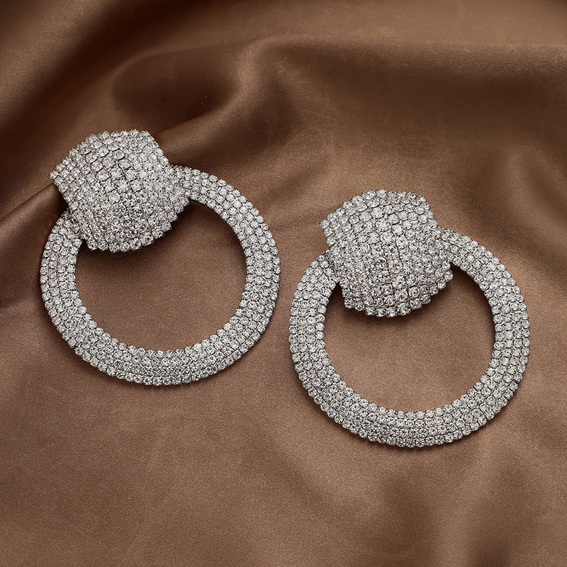 Boucles D'Oreilles à Strass Élégantes