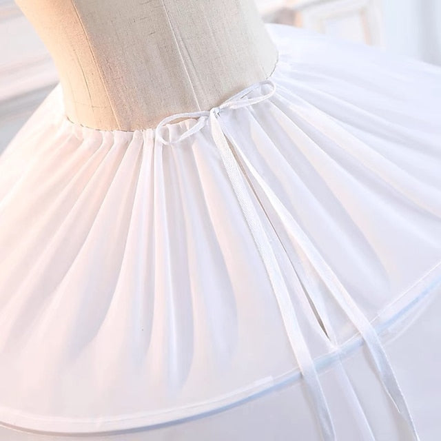 Jupons de Mariage en Tulle Longs avec Lacets