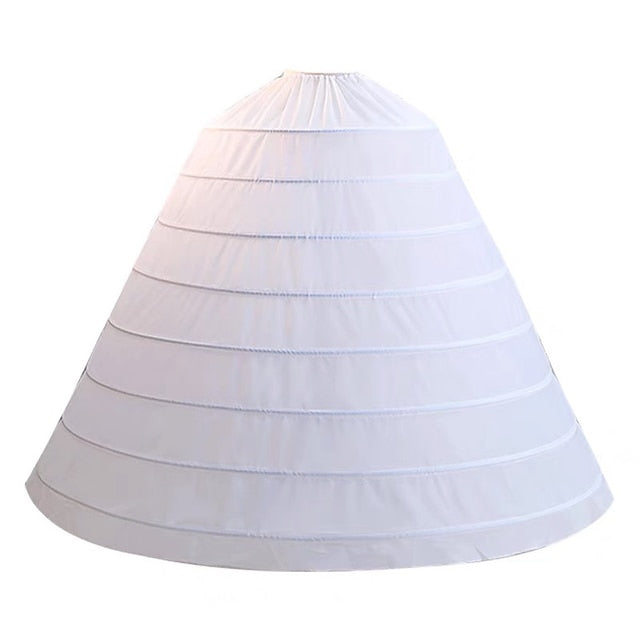 Jupons de Mariage en Tulle Longs avec Lacets