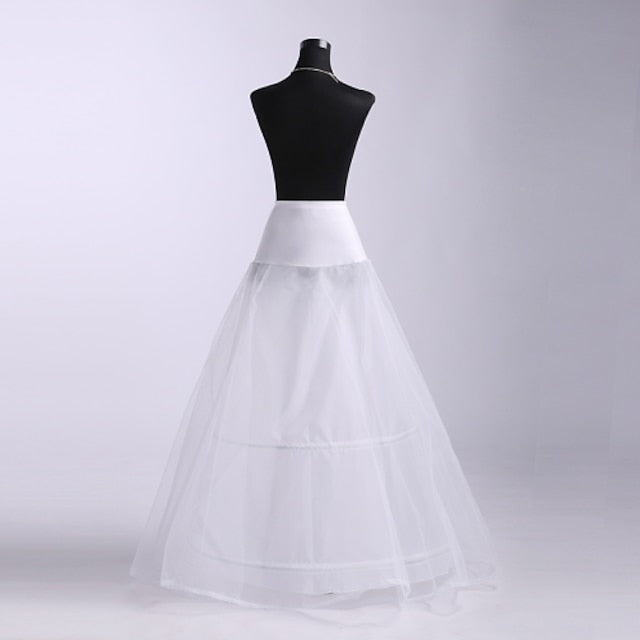 Jupons en Tulle Longueur Sol A-Line avec Dentelle pour Mariage/Occasion Spéciale