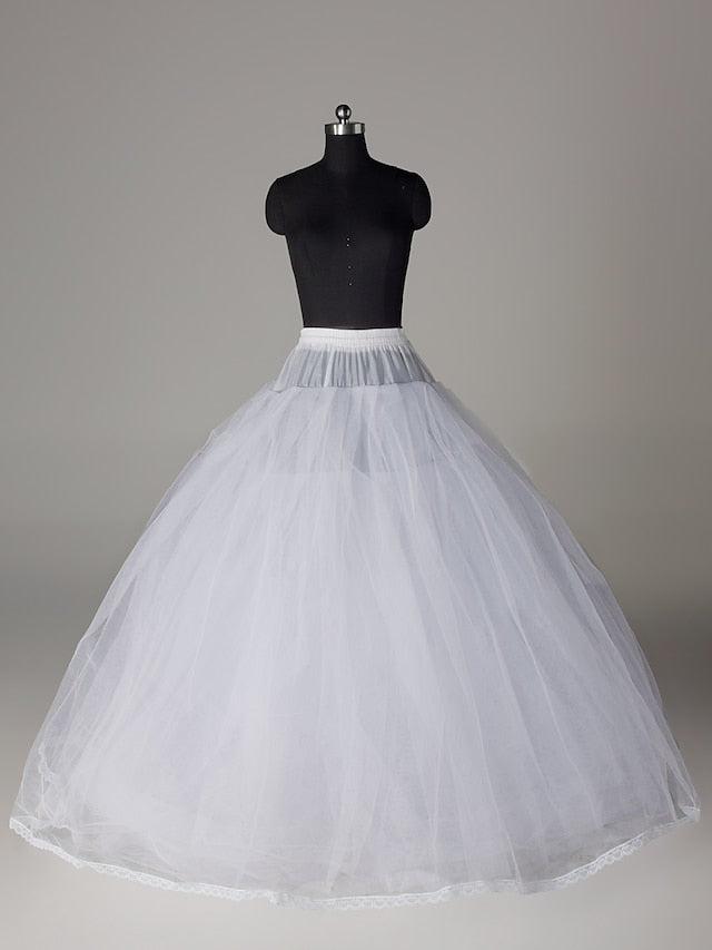Jupons de Mariage/Occasion Spéciale en Tulle Longueur Au Sol pour Robe de Bal