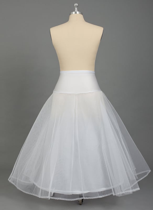 Jupons en Filet de Nylon/Tulle à 2 Niveaux en Coupe A, Grande Taille
