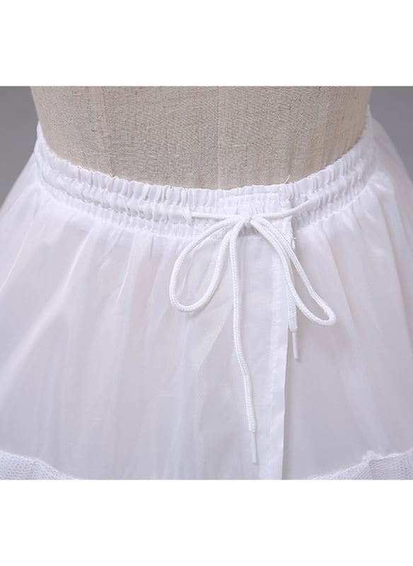 Jupon en Polyester à 2 Étages pour Robe de Bal pour Femme