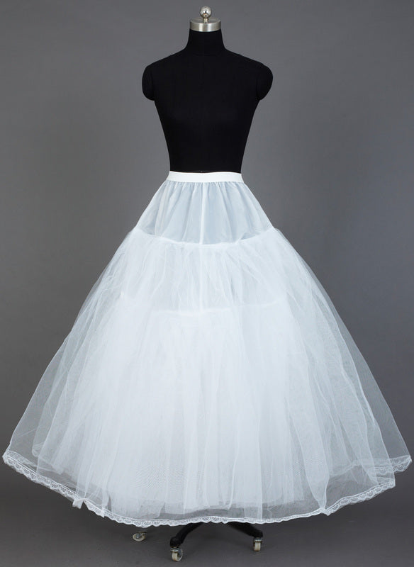 Jupons à 3 Étages en Taffetas/Tulle pour Robe de Bal